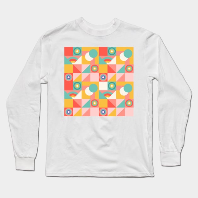 Background Retro Long Sleeve T-Shirt by Creative Has